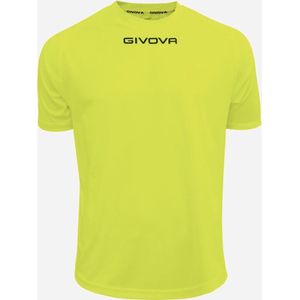 givova One-mac01 T-shirt voor volwassenen, uniseks, met korte mouwen, geel (neon)