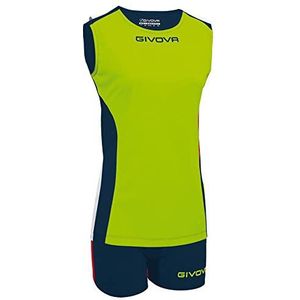 Givova KITV06, unisex volwassenen, geel fluo-blauw, l