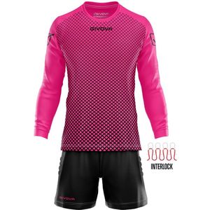 Givova - Manchester - Sportshirt met Lange Mouwen en Shorts - Zwart - Polyester