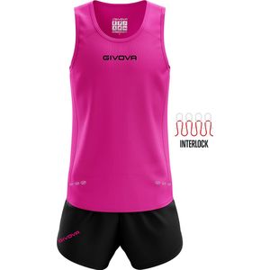 Givova - Kit New York - Running Set - Fuxia-Black