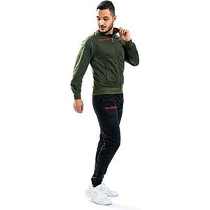 Givova TR032, uniseks volwassenen, legergroen-rood, 2XS