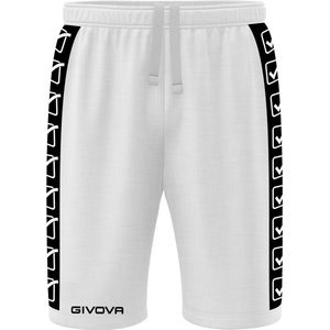Sport shorts givova terry band white, m