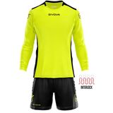 GIVOVA - Hyguana Set - Voetbaltenue - Zwart - Polyester