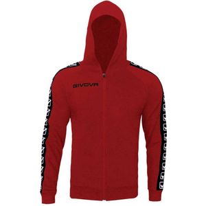 Givova Band Sweatshirt Met Rits Rood Man