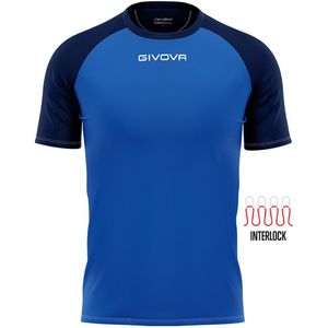 Givova - Capo - Sportshirt - Geel - Korte Mouwen - Vochtafvoerend Materiaal
