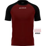 Givova - Capo - Sport T-shirt - Granat - Korte Mouwen