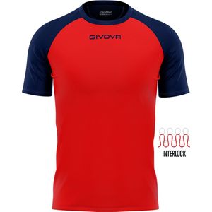 Sports t-shirt givova capo red-navy