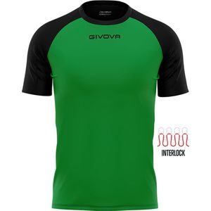 Sports t-shirt givova capo green-black