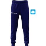 Givova - Winter Fleece Broek - Zwart - 70% Katoen - 30% Polyester