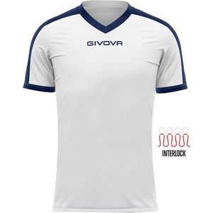 Sports t-shirt givova revolution white-blue