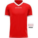 Givova - Revolution - Sport T-shirt - Rood-Wit