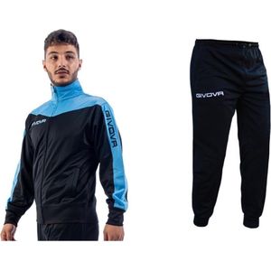 Givova - Roma - Trainingspak - Zwart - 100% Polyester