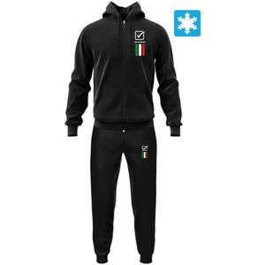 Givova - Italia 101 - Trainingspak - Zwart - 15% Katoen 85% Polyester
