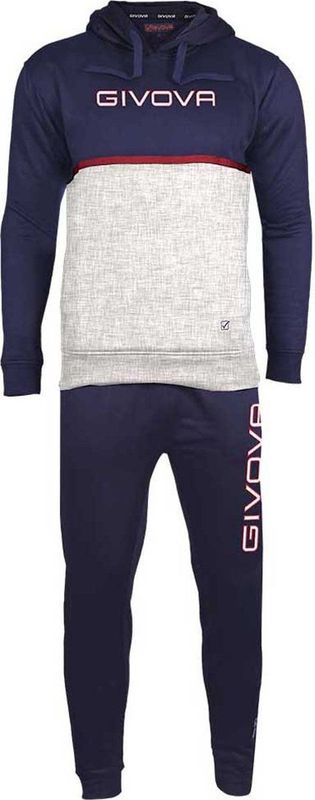 Sports Set Givova Italia Blue-Grigio-Lgrey M