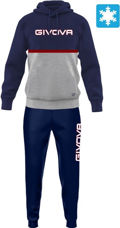 Givova - Italia - Sportset - Blauw - Grijs - Unisex