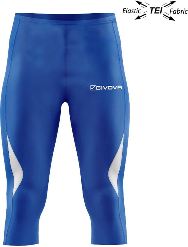 Givova - Legging - Zwart - 92 % Polyester 8 % Elastaan - Technische Stof