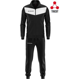 Givova - Visa - Trainingspak - Zwart - 100% Polyester