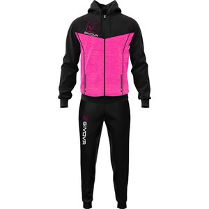 Givova - Visa Melange - Trainingspak - Zwart - Roze