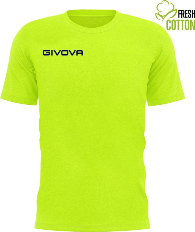 Cotton t-shirt givova fresh amarillo fluo