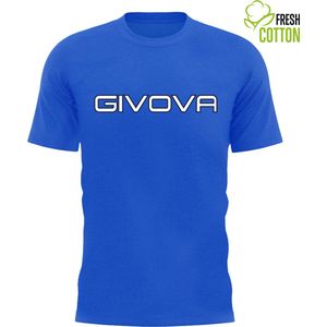 Cotton t-shirt givova spot royal blue