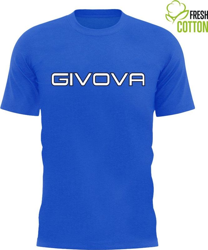 Cotton t-shirt givova spot royal blue