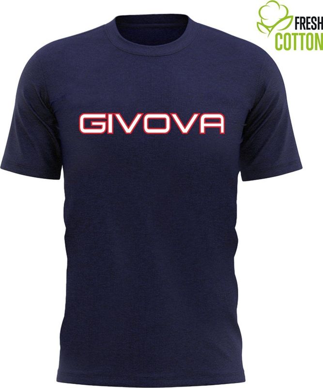 Cotton t-shirt givova spot navy blue