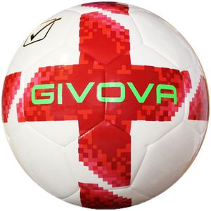 Givova Pallone Academy Star bal, volwassenen, uniseks, wit/rood (meerkleurig), eenheidsmaat