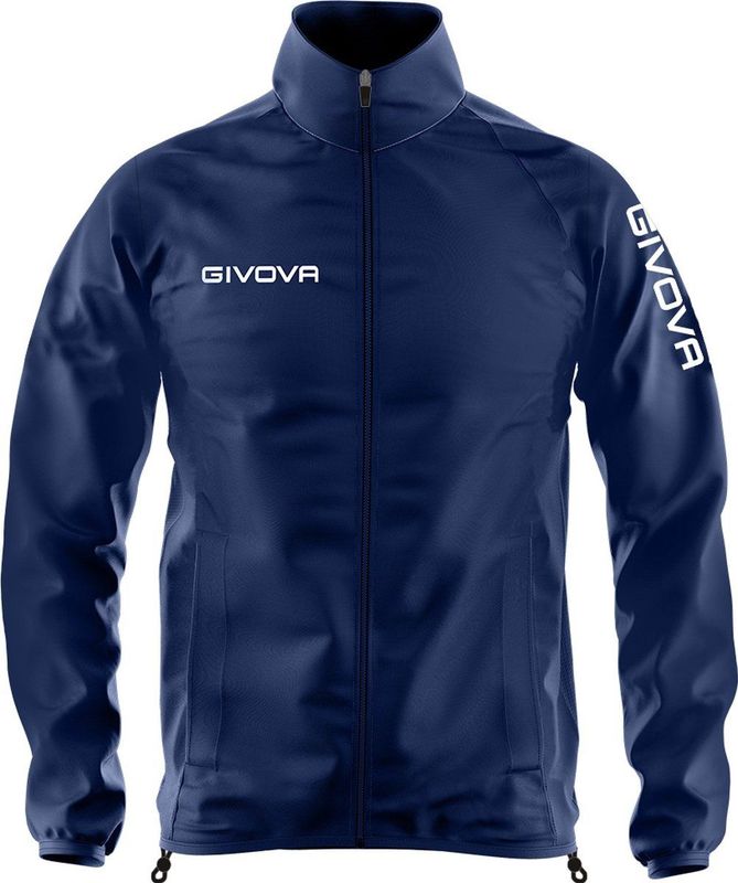 Givova Windjack Blauw M - Lichtgewicht & Ademend