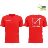 Givova - Cubo - T-shirt - Rood - Katoen