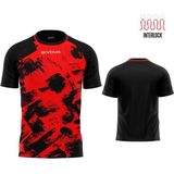 Sports t-shirt givova art interlock red-black