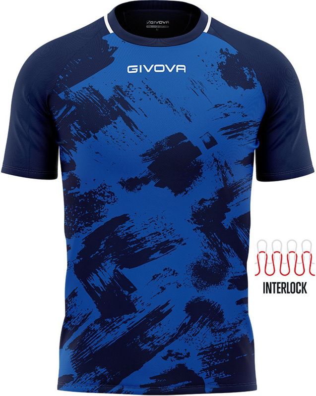 Givova Unisex T-shirt Art Interlock M/C, neon-geel/zwart, 4XS