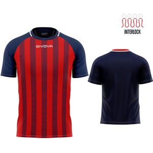 Givova Rugby T-Shirt Blue-Rood L-Breathable Sportswear