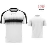 Sports t-shirt givova radio black-white