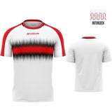 Givova - Radio - T-shirt - Rood/Zwart - Ademend - Lichtgewicht