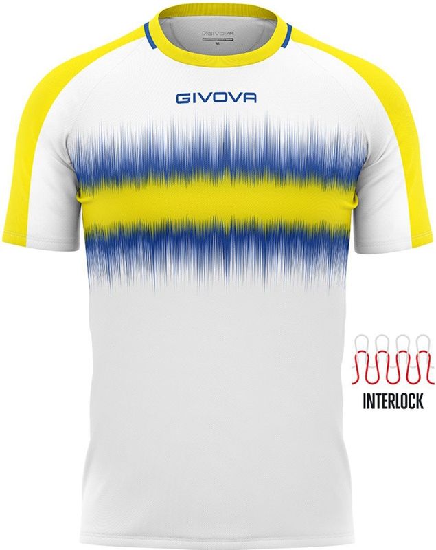 Givova - Radio - T-shirt - Rood/Zwart - Ademend - Lichtgewicht