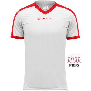 Sports t-shirt givova revolution white-red