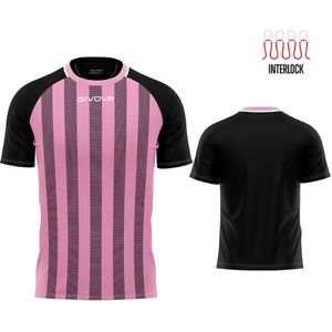 Sports t-shirt givova rugby pink-black