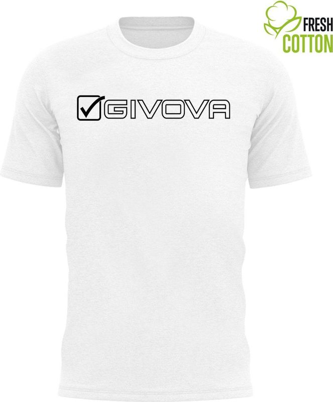 Katoenen t-shirt givova mondo wit s