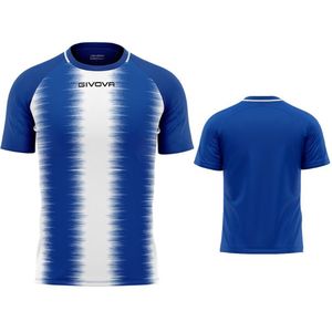 Sports t-shirt givova stripe royal-white