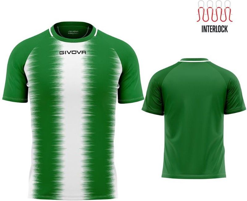 Givova - Stripe - T-shirt - Blauw - Polyester