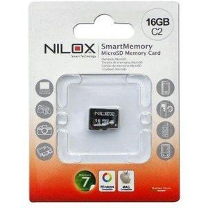 Nilox 16 GB microSD flash-geheugen 16 GB klasse 2 – flash-geheugen (16 GB, MicroSD, klasse 2, 2 MB/s, zwart)