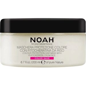 NOAH 2.4 Color Protection Natural Hair Mask voor gekleurd haar, 200ml - geformuleerd en gemaakt in Italië - wreedheidvrij, geen SLS of parabenen - Nikkel getest