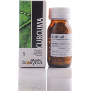 Kurkuma Gedroogd extract - 70 capsules - Curcuma ontstekingsremmer, bestrijdt chronische aandoeningen en spierpijn - bevordert soepele gewrichten - Biokyma
