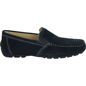 Loafers in leer Moner GEOX. Leer materiaal. Maten 40. Blauw kleur