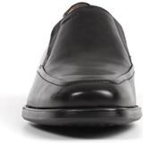 Geox - Federico - Herenschoenen - Zwart - Glad Leer - Stretch Inzetstuk