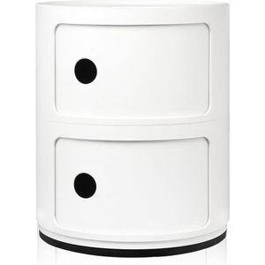 Kartell - Componibili 2 Bijzettafel - Wit - Kunststof