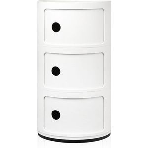 Kartell - Componibili 3 Bijzettafel - Wit - Kunststof