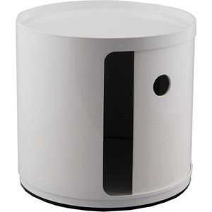 Kartell Componibili Kast Nachtkastje Small  Bijzettafel Wit