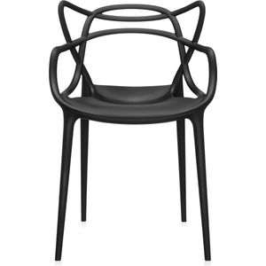 Kartell - Masters - Eetkamerstoel - Zwart - Kunststof