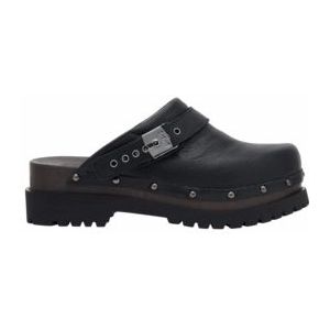 Scholl - Cindy - Klomp - Zwart - Leer